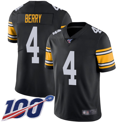 Men Pittsburgh Steelers Football 4 Limited Black Jordan Berry Alternate 100th Season Vapor Untouchable Nike NFL Jersey